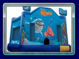 Finding Nemo Bounce - Imagine swimming alongside Nemo and his fish tank pals Gil, Deb and Bubbles, or touring through the ocean with Dory and Marlin, or paling around with little Squirt, the sea turtle. The trio of sharks in recovery, Bruce, Chum and Anchor, round out the cast in this delightful artwork, sure to keep all Finding Nemo fans happy.