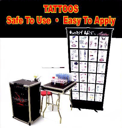 Stencil Temporary Tattoos Set.1 for airbrush temporary tattoo paints: 1.