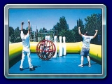 Human Bowling - Lots of Fun! You now have a chance to use someone you know as a Human Bowling Ball.