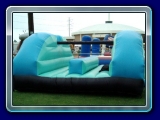 Pillow Bash - Climb up onto the pole and attempt to knock off your opponent with a swing of your pillow. This inflatable measures approx 15' x 15'.