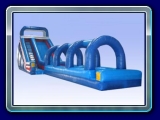 Giant Water Slide Combo - This combination Slip N Slide and Giant Slide Waterslide is a great new inflatable ride. Over 65 feet of fun.