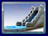 Dolphin Water Slide - provides plenty of splash. Slide is 22 Feet Long.